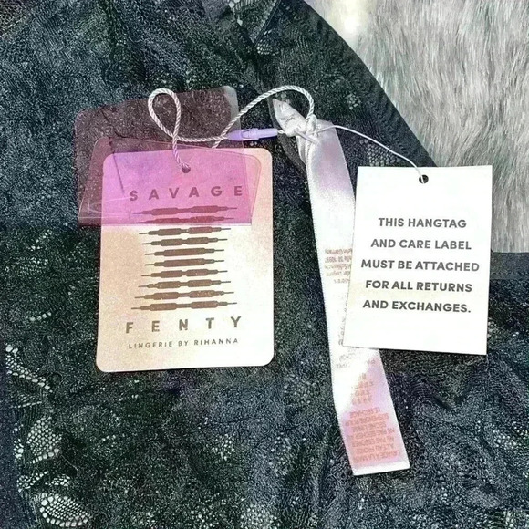 NWT Savage x Fenty Sorry Not Sorry Lace Body Suit in Black SIZE 3X - Picture 8 of 8